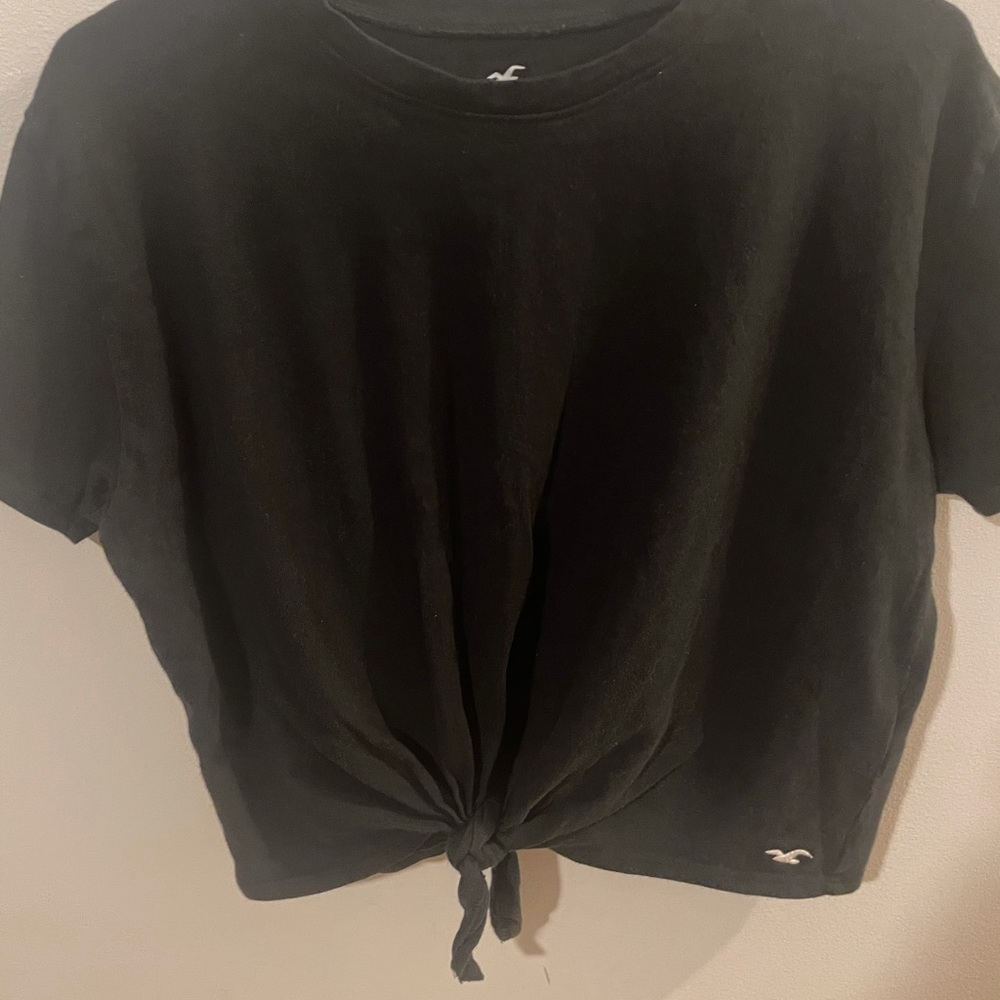 Black Hollister Crop top Size M